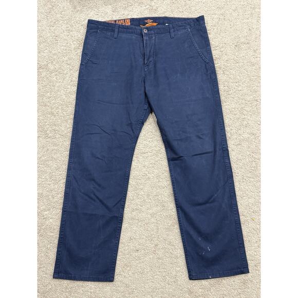 DOCKERS Alpha Collection Men's Levi's Gray Dark Blue Jean Size 36 x 30 - Picture 1 of 9